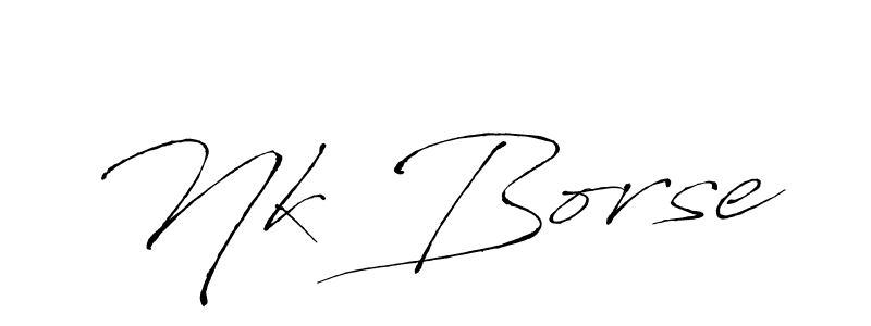 You should practise on your own different ways (Antro_Vectra) to write your name (Nk Borse) in signature. don't let someone else do it for you. Nk Borse signature style 6 images and pictures png