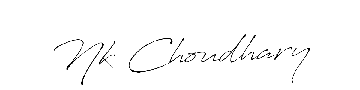 This is the best signature style for the Nk Choudhary name. Also you like these signature font (Antro_Vectra). Mix name signature. Nk Choudhary signature style 6 images and pictures png