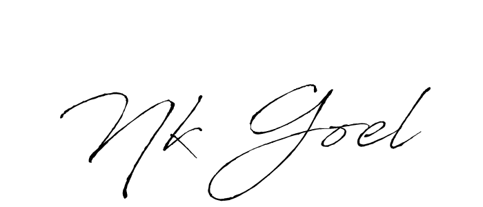 Make a beautiful signature design for name Nk Goel. Use this online signature maker to create a handwritten signature for free. Nk Goel signature style 6 images and pictures png