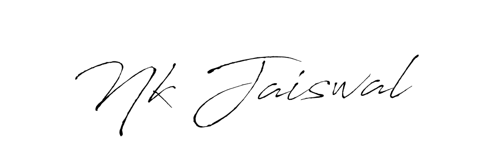 It looks lik you need a new signature style for name Nk Jaiswal. Design unique handwritten (Antro_Vectra) signature with our free signature maker in just a few clicks. Nk Jaiswal signature style 6 images and pictures png