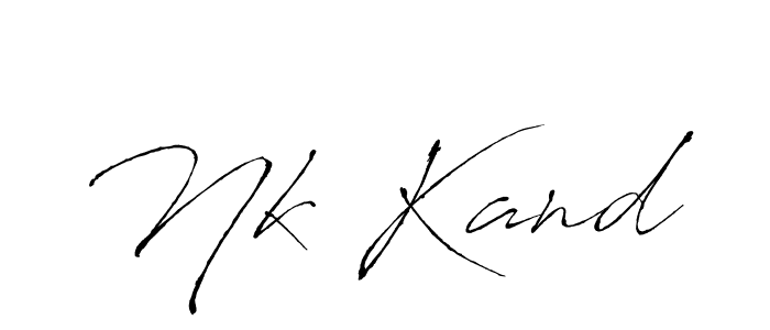 This is the best signature style for the Nk Kand name. Also you like these signature font (Antro_Vectra). Mix name signature. Nk Kand signature style 6 images and pictures png