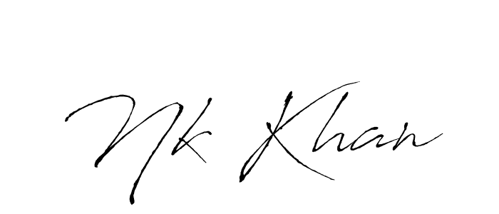 This is the best signature style for the Nk Khan name. Also you like these signature font (Antro_Vectra). Mix name signature. Nk Khan signature style 6 images and pictures png