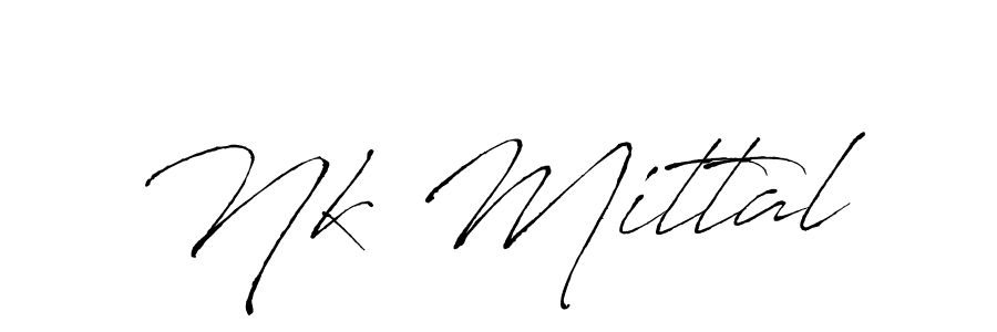 How to make Nk Mittal name signature. Use Antro_Vectra style for creating short signs online. This is the latest handwritten sign. Nk Mittal signature style 6 images and pictures png
