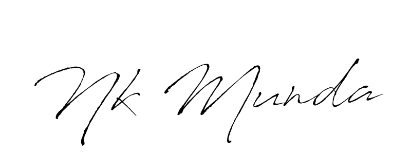 Make a beautiful signature design for name Nk Munda. Use this online signature maker to create a handwritten signature for free. Nk Munda signature style 6 images and pictures png