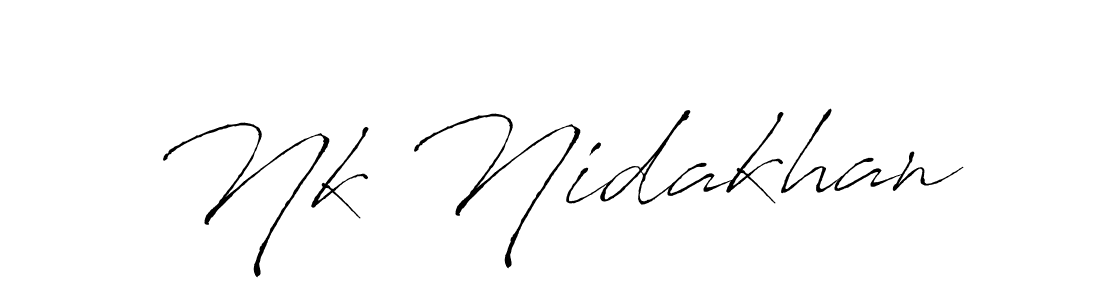 The best way (Antro_Vectra) to make a short signature is to pick only two or three words in your name. The name Nk Nidakhan include a total of six letters. For converting this name. Nk Nidakhan signature style 6 images and pictures png