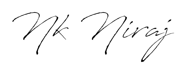 You can use this online signature creator to create a handwritten signature for the name Nk Niraj. This is the best online autograph maker. Nk Niraj signature style 6 images and pictures png