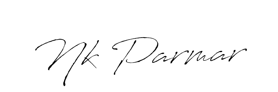 Use a signature maker to create a handwritten signature online. With this signature software, you can design (Antro_Vectra) your own signature for name Nk Parmar. Nk Parmar signature style 6 images and pictures png