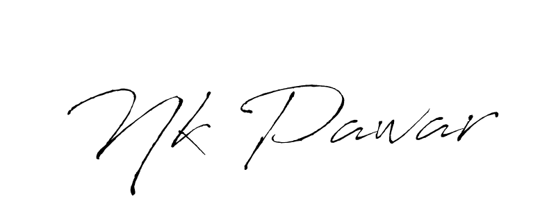 The best way (Antro_Vectra) to make a short signature is to pick only two or three words in your name. The name Nk Pawar include a total of six letters. For converting this name. Nk Pawar signature style 6 images and pictures png