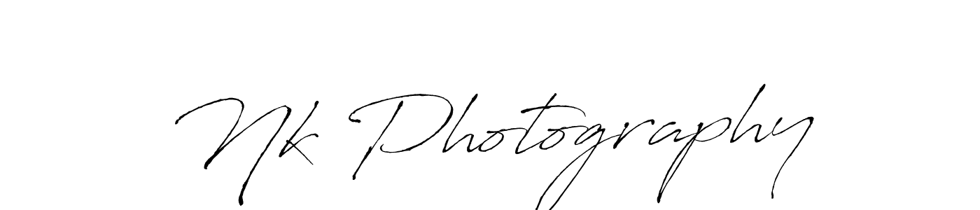 Use a signature maker to create a handwritten signature online. With this signature software, you can design (Antro_Vectra) your own signature for name Nk Photography. Nk Photography signature style 6 images and pictures png