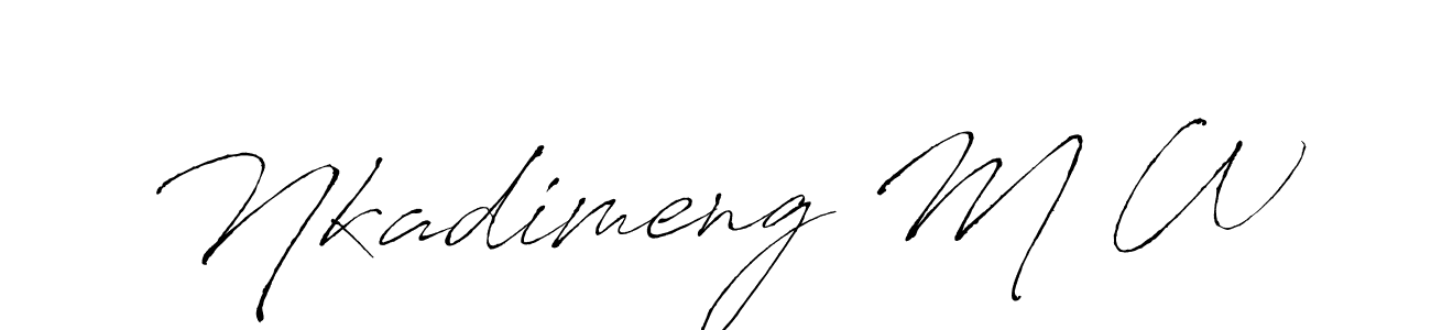 It looks lik you need a new signature style for name Nkadimeng M W. Design unique handwritten (Antro_Vectra) signature with our free signature maker in just a few clicks. Nkadimeng M W signature style 6 images and pictures png