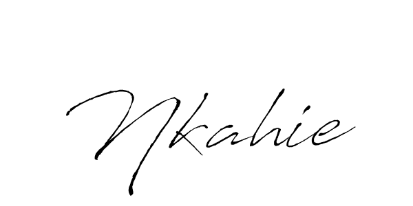 You should practise on your own different ways (Antro_Vectra) to write your name (Nkahie) in signature. don't let someone else do it for you. Nkahie signature style 6 images and pictures png