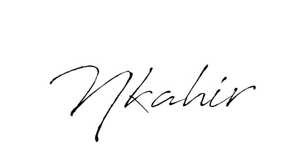 It looks lik you need a new signature style for name Nkahir. Design unique handwritten (Antro_Vectra) signature with our free signature maker in just a few clicks. Nkahir signature style 6 images and pictures png