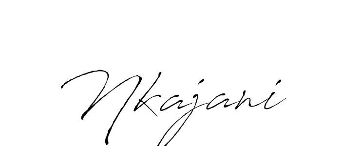 Make a beautiful signature design for name Nkajani. With this signature (Antro_Vectra) style, you can create a handwritten signature for free. Nkajani signature style 6 images and pictures png