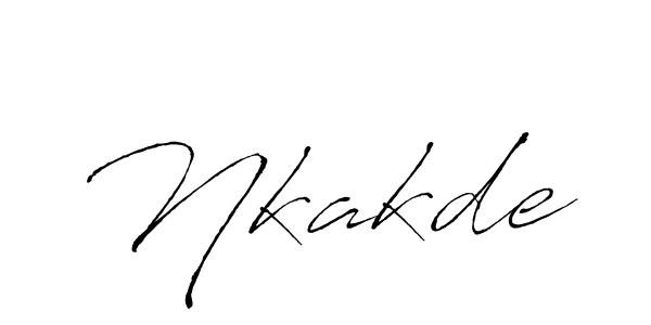 if you are searching for the best signature style for your name Nkakde. so please give up your signature search. here we have designed multiple signature styles  using Antro_Vectra. Nkakde signature style 6 images and pictures png