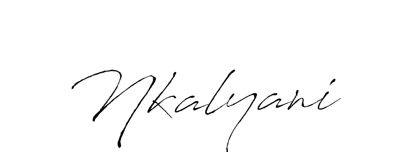 Nkalyani stylish signature style. Best Handwritten Sign (Antro_Vectra) for my name. Handwritten Signature Collection Ideas for my name Nkalyani. Nkalyani signature style 6 images and pictures png