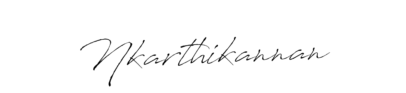 Nkarthikannan stylish signature style. Best Handwritten Sign (Antro_Vectra) for my name. Handwritten Signature Collection Ideas for my name Nkarthikannan. Nkarthikannan signature style 6 images and pictures png