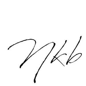 Design your own signature with our free online signature maker. With this signature software, you can create a handwritten (Antro_Vectra) signature for name Nkb. Nkb signature style 6 images and pictures png