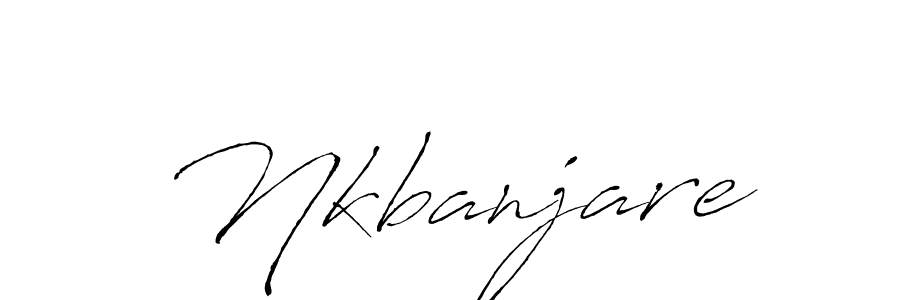 Design your own signature with our free online signature maker. With this signature software, you can create a handwritten (Antro_Vectra) signature for name Nkbanjare. Nkbanjare signature style 6 images and pictures png