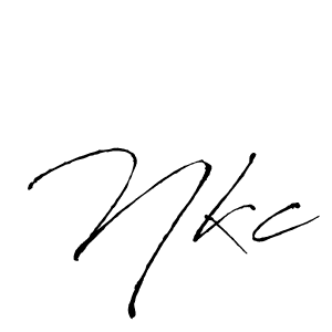 Create a beautiful signature design for name Nkc. With this signature (Antro_Vectra) fonts, you can make a handwritten signature for free. Nkc signature style 6 images and pictures png