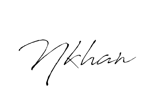 The best way (Antro_Vectra) to make a short signature is to pick only two or three words in your name. The name Nkhan include a total of six letters. For converting this name. Nkhan signature style 6 images and pictures png