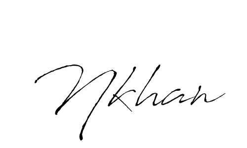 The best way (Antro_Vectra) to make a short signature is to pick only two or three words in your name. The name Nkhan include a total of six letters. For converting this name. Nkhan signature style 6 images and pictures png