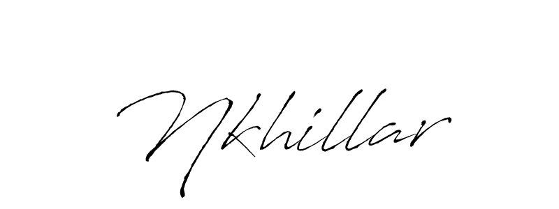 Make a beautiful signature design for name Nkhillar. Use this online signature maker to create a handwritten signature for free. Nkhillar signature style 6 images and pictures png