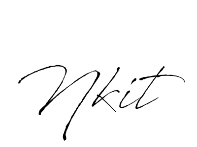 Antro_Vectra is a professional signature style that is perfect for those who want to add a touch of class to their signature. It is also a great choice for those who want to make their signature more unique. Get Nkit name to fancy signature for free. Nkit signature style 6 images and pictures png