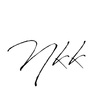 You should practise on your own different ways (Antro_Vectra) to write your name (Nkk) in signature. don't let someone else do it for you. Nkk signature style 6 images and pictures png