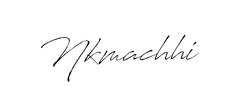 Use a signature maker to create a handwritten signature online. With this signature software, you can design (Antro_Vectra) your own signature for name Nkmachhi. Nkmachhi signature style 6 images and pictures png