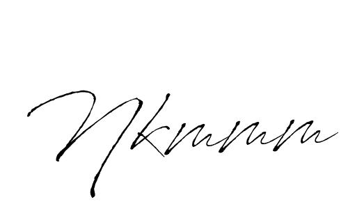 How to make Nkmmm signature? Antro_Vectra is a professional autograph style. Create handwritten signature for Nkmmm name. Nkmmm signature style 6 images and pictures png