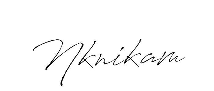 Similarly Antro_Vectra is the best handwritten signature design. Signature creator online .You can use it as an online autograph creator for name Nknikam. Nknikam signature style 6 images and pictures png