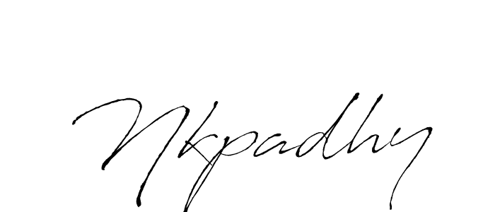 It looks lik you need a new signature style for name Nkpadhy. Design unique handwritten (Antro_Vectra) signature with our free signature maker in just a few clicks. Nkpadhy signature style 6 images and pictures png