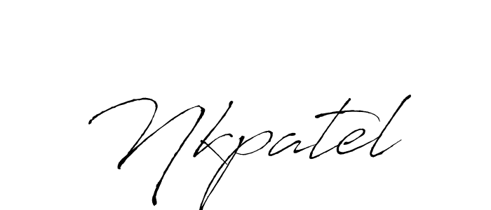 Nkpatel stylish signature style. Best Handwritten Sign (Antro_Vectra) for my name. Handwritten Signature Collection Ideas for my name Nkpatel. Nkpatel signature style 6 images and pictures png