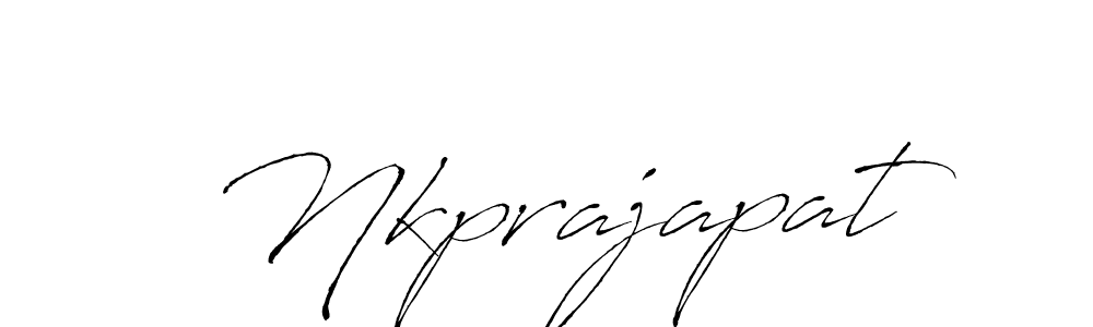 Create a beautiful signature design for name Nkprajapat. With this signature (Antro_Vectra) fonts, you can make a handwritten signature for free. Nkprajapat signature style 6 images and pictures png