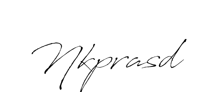 Make a beautiful signature design for name Nkprasd. With this signature (Antro_Vectra) style, you can create a handwritten signature for free. Nkprasd signature style 6 images and pictures png