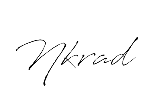 Design your own signature with our free online signature maker. With this signature software, you can create a handwritten (Antro_Vectra) signature for name Nkrad. Nkrad signature style 6 images and pictures png