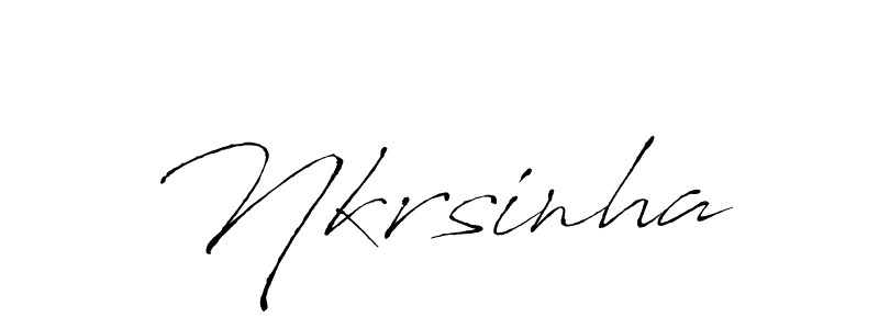 How to Draw Nkrsinha signature style? Antro_Vectra is a latest design signature styles for name Nkrsinha. Nkrsinha signature style 6 images and pictures png