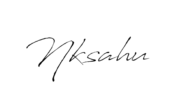 Make a beautiful signature design for name Nksahu. Use this online signature maker to create a handwritten signature for free. Nksahu signature style 6 images and pictures png