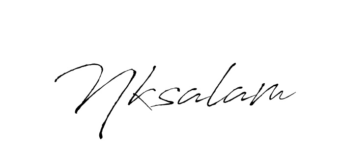 This is the best signature style for the Nksalam name. Also you like these signature font (Antro_Vectra). Mix name signature. Nksalam signature style 6 images and pictures png