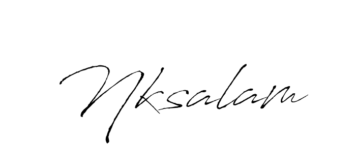 This is the best signature style for the Nksalam name. Also you like these signature font (Antro_Vectra). Mix name signature. Nksalam signature style 6 images and pictures png