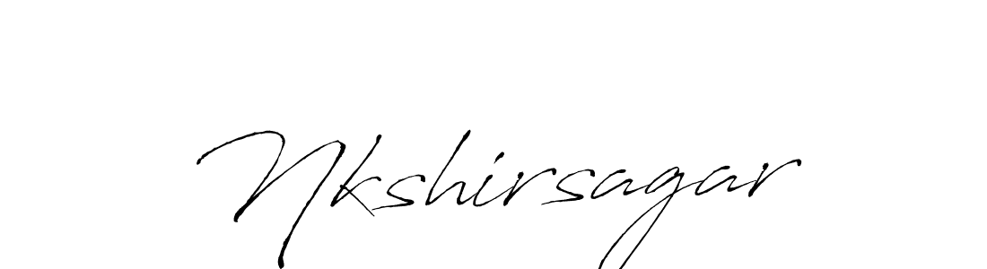 It looks lik you need a new signature style for name Nkshirsagar. Design unique handwritten (Antro_Vectra) signature with our free signature maker in just a few clicks. Nkshirsagar signature style 6 images and pictures png