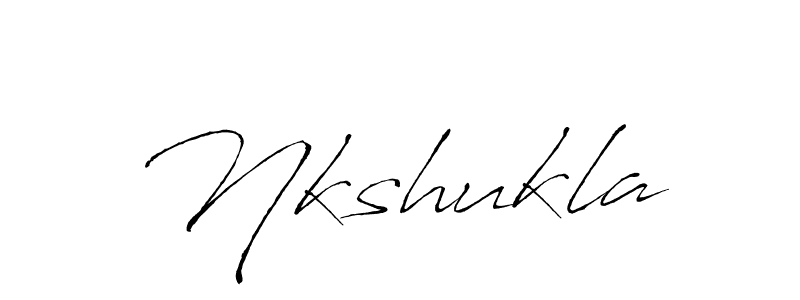 The best way (Antro_Vectra) to make a short signature is to pick only two or three words in your name. The name Nkshukla include a total of six letters. For converting this name. Nkshukla signature style 6 images and pictures png