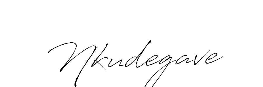 How to make Nkudegave name signature. Use Antro_Vectra style for creating short signs online. This is the latest handwritten sign. Nkudegave signature style 6 images and pictures png