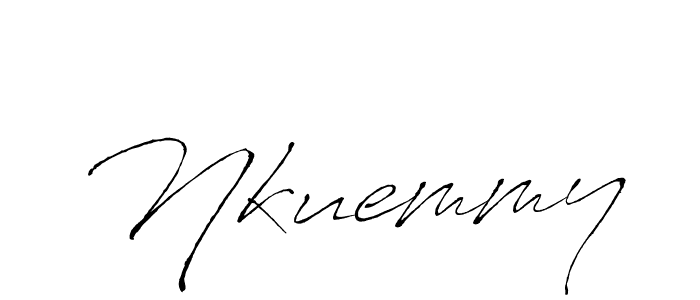 How to make Nkuemmy signature? Antro_Vectra is a professional autograph style. Create handwritten signature for Nkuemmy name. Nkuemmy signature style 6 images and pictures png