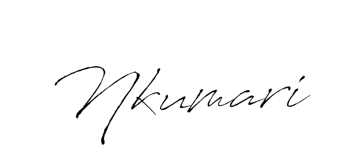 Design your own signature with our free online signature maker. With this signature software, you can create a handwritten (Antro_Vectra) signature for name Nkumari. Nkumari signature style 6 images and pictures png