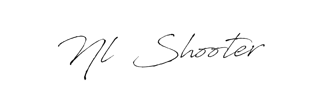 Also we have Nl  Shooter name is the best signature style. Create professional handwritten signature collection using Antro_Vectra autograph style. Nl  Shooter signature style 6 images and pictures png