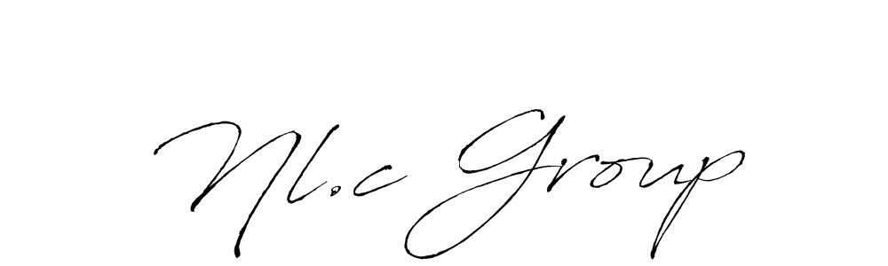 You should practise on your own different ways (Antro_Vectra) to write your name (Nl.c Group) in signature. don't let someone else do it for you. Nl.c Group signature style 6 images and pictures png