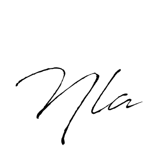 Use a signature maker to create a handwritten signature online. With this signature software, you can design (Antro_Vectra) your own signature for name Nla. Nla signature style 6 images and pictures png