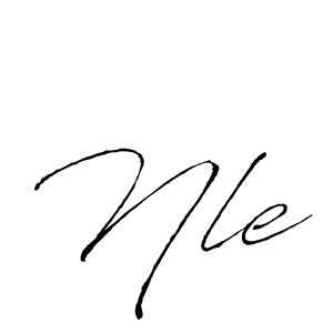 How to make Nle signature? Antro_Vectra is a professional autograph style. Create handwritten signature for Nle name. Nle signature style 6 images and pictures png