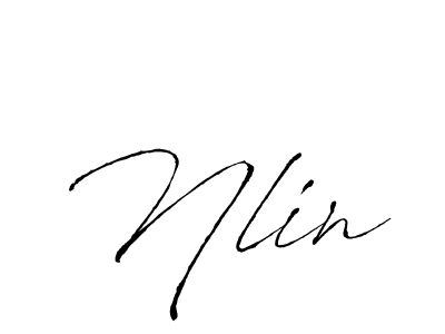 Nlin stylish signature style. Best Handwritten Sign (Antro_Vectra) for my name. Handwritten Signature Collection Ideas for my name Nlin. Nlin signature style 6 images and pictures png